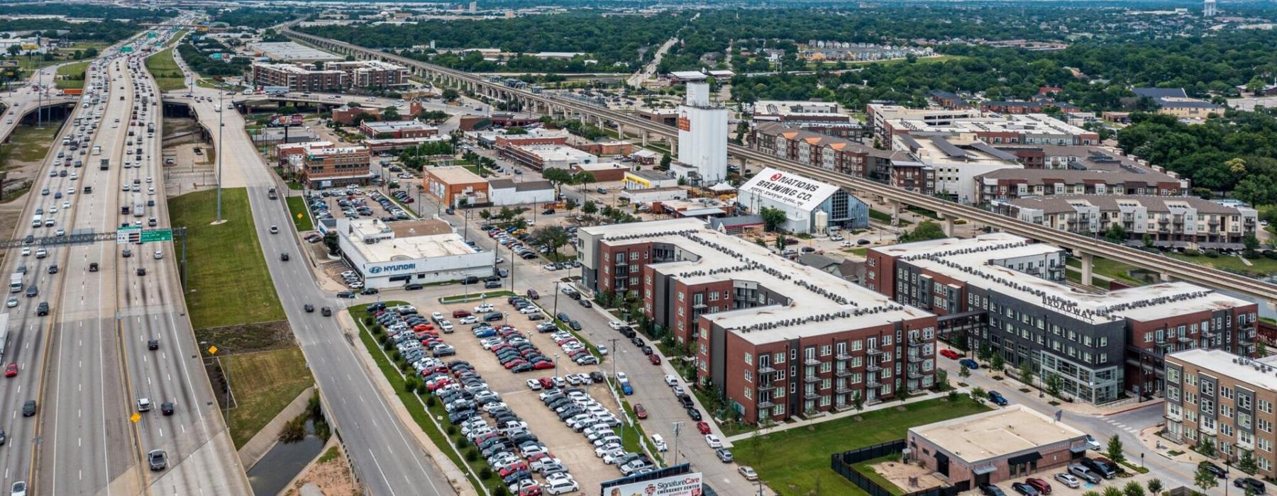 aerial of local community