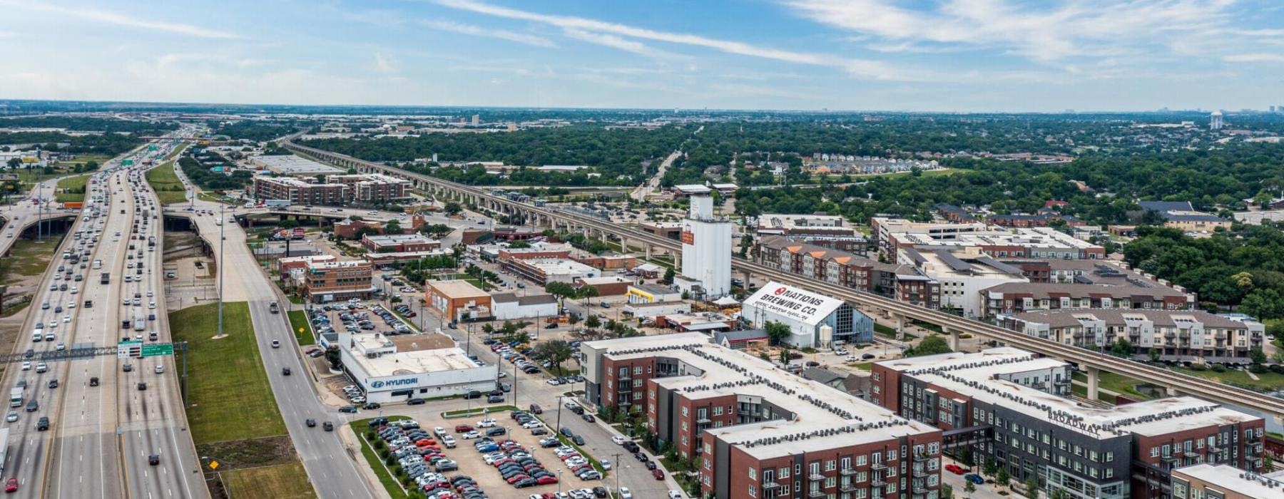 aerial of local community